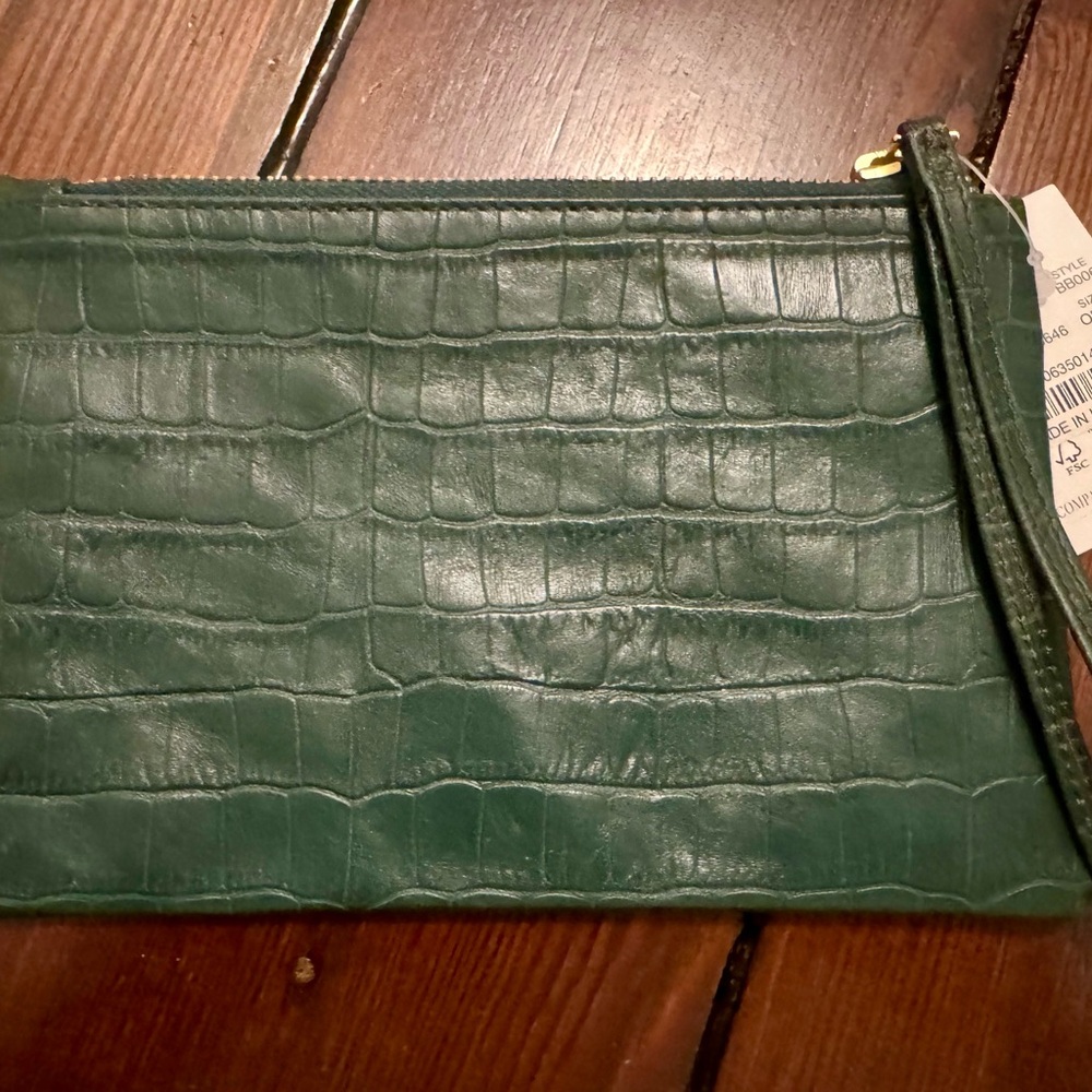 J.Crew Green Croc-Embossed Accessory - Picture 2 of 3